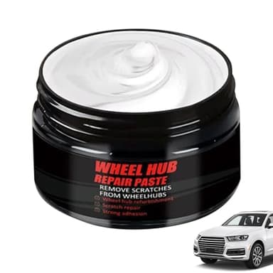 Kit Riparazione Cerchi - Pasta Rimozione Graffiti da 50 g per Cerchioni,Soluzione Detailing Auto con Spugna per Eliminare Swirl - Ripristina Cerchi in Lega