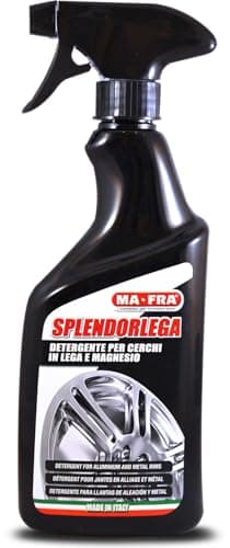 Ma-Fra Splendorlega, Pulitore Cerchi Auto, Detergente per Cerchi in Lega e Magnesio, Scioglie ed Elimina Residui Ferrosi, Preserva Il Cerchio Senza Rischi di Corrosione o Abrasione, Formato da 500ml
