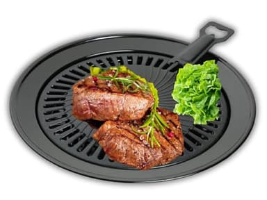 INVIDA Barbecue da campeggio Jack per fornelli a gas portatili, Ø 32 cm, per fornelli a gas, rivestimento antiaderente, propano