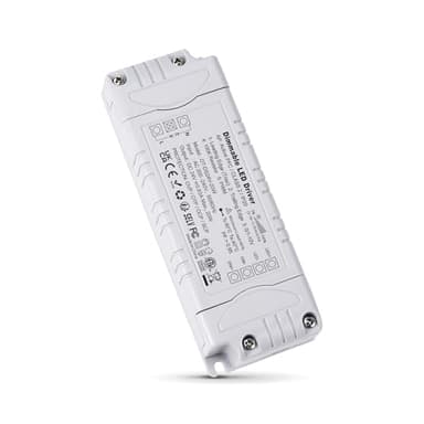 REYLAX Trasformatore LED 24V 20W 0.83A Dimmerabile Triac & 0/1-10V, Alimentatore 24 Volt di Tensione Costante Driver LED AC 220V to DC Trasformatori di Bassa Tensione