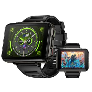 LOKMAT Smart Watch 4G, Chiamata Smartwatch Android da 6 GB+128 GB, Orologio sportivo con schermo grande da 2,4" 1500 mAh Doppia fotocamera WiFi Bluetooth GPS Smart Watch da uomo