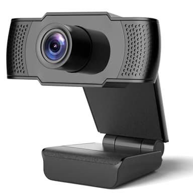 Lommegy 4K Webcam PC con Microfono Vista Wide-Angle 105°, Plug&Play, Correzione Automatica ‎Luminosità USB Computer Web Camera per Pro Streaming/Video/Zoom/Skype