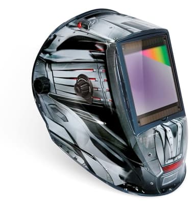 GYS - LCD ALIEN+ TRUE COLOR XXL, maschera/casco di saldatura, DIN 15, oscuramento automatico, Tinta scura 5>9/9>13, schermo XXL, energia solare - 068698