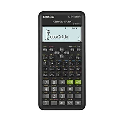 Casio Fx-570Es Plus 2 Calcolatrice Scientifica Con 417 Funzioni, Nero