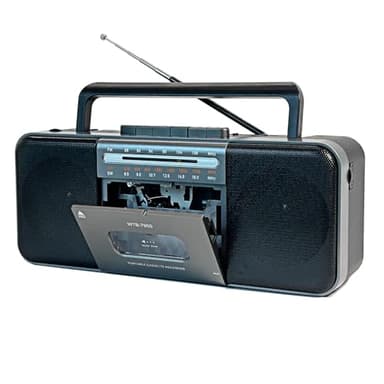 Lettore di cassette, registratore di cassette, registrazione radio AM/FM/SW su cassetta/USB, convertitore da cassetta a MP3, con Bluetooth, grande altoparlante da 10 W, portatile