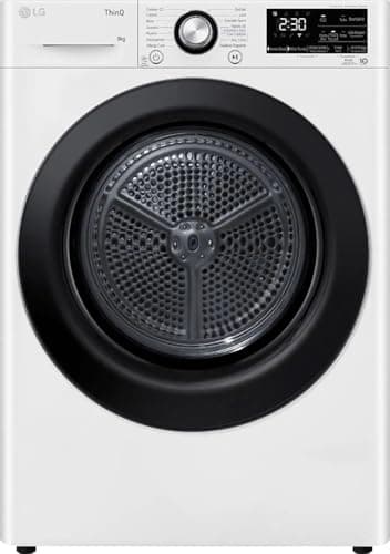LG RH90V9AVBN - Asciugatrice con pompa di calore, 9 Kg, Inverter, Wi-Fi, Classe energetica A+++