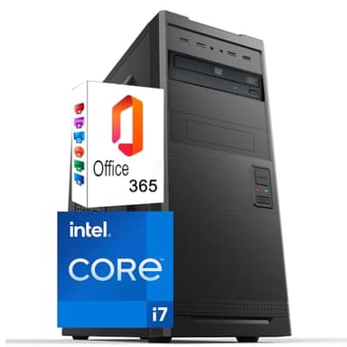 Betazon PC Fisso Desktop NUOVO • Cpu intel core i7-6700 • 32GB RAM DDR4 • 1TB SSD • Windows 11 Pro • WiFi • Office 365 • Pronto All'Uso • USB 3.0 • PC Professionale per Ufficio, Casa, Scuola