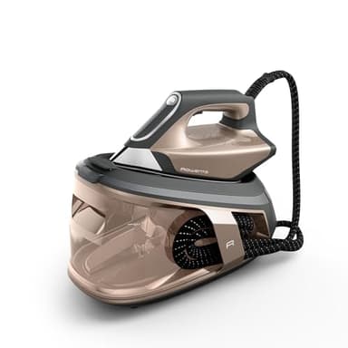 Rowenta Force Pro 500, Generatore di Vapore Potente, Risparmio Energetico, con Modalità ECO e MAX e Tecnologia Quicksteam, Design Compatto, Colore Marrone Croisette e Nero, VR9033