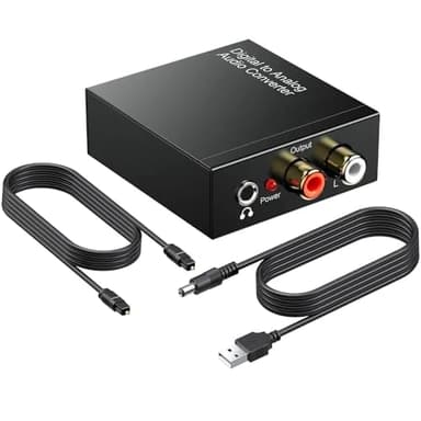 Dac Convertitore Audio Digitale Analogico Hifi Zen Audio Usb Adattatore Audio Ottico Toslink Coassiale RCA L/r 3,5 mm Jack Digitale Analogico Supporto Pcm/lpcm HDTV Ps3 Ps4 Xbox HDTV DVD BLU-Rayav