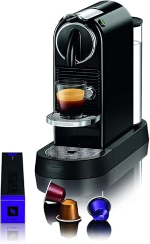Nespresso Citiz EN167.B, Macchina da caffè di De'Longhi, Sistema Capsule Nespresso, Serbatoio acqua 1L, Colore Limousine Black