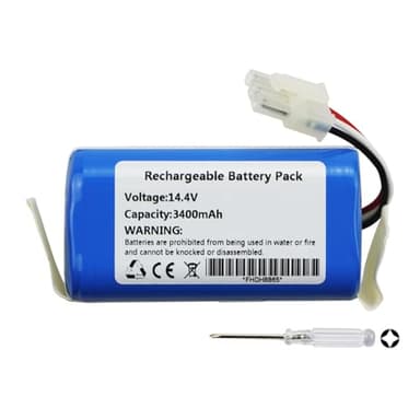 3400mAh Rechargeable Robot Aspirapolvere Batteria per Miele Scout RX1 RX1-SJQL0 Scout RX2 60 Scout RX3 60 Miele 9702922 Robotic Vacuum Cleaner 14.4V