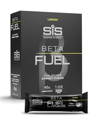Science in Sport Beta Fuel Barretta 6 x 60g Limone - Barrette energetiche vegane con 46g di carboidrati, Barrette di carboidrati deliziose come fonti di energia ideali per l'allenamento intenso