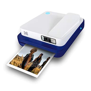 KODAK Smile Classic Camera Istantanea Digitale, Foto 16MP, Bluetooth, 35 Stampe/Carica, con Confezione Carta 3.5x4.25 inch, ZINK e Cornici Adesive, Blu