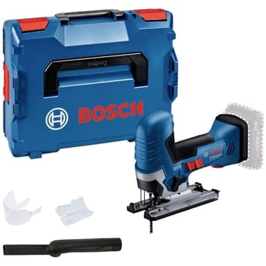 Bosch Professional 18V System Seghetto Alternativo a Batteria Gst 18V-125 S (Ideale per Tagli Curvi e Trasversali, Portalame Sds, Incl. 1 Lama per Seghetto Alternativo, Kit di Aspirazione, in L-Boxx)