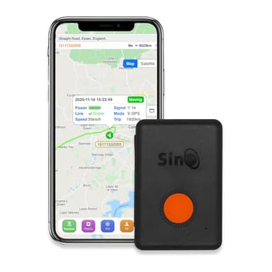 SinoTrack GPS Tracker 4G – Mini dispositivo di localizzazione per bambini, anziani e pazienti con demenza – monitoraggio live della posizione con funzione di allarme lunga durata della batteria