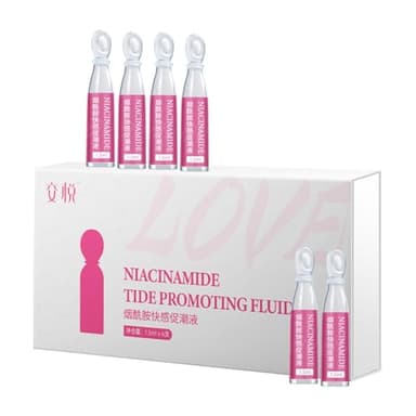 JIAOYUE Liquido di piacere intensivo a base di niacinamide e Gel di eccitazione femminile - Lubrificante personale che stimola l'udine delle donne e migliora il massaggio tra coppie,1.5mlx6