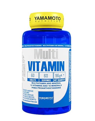 YAMAMOTO Nutrition, Multi VITAMIN 60 Compresse, Integratore Alimentare con Vitamine e Minerali, Multivitaminico e Multi Minerale Completo, 89 gr