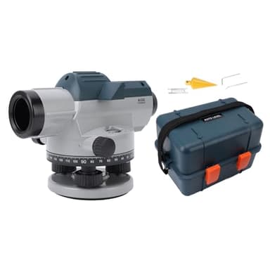 Teodolite Ottico Stadia Muratore Livelli, Level Ottico con Ingrandimento 32X, Compensatore Magnetico Damping - Struttura Resistente IP54, Misurazioni Accurate e Visione Nitida per Rilievi Precisi