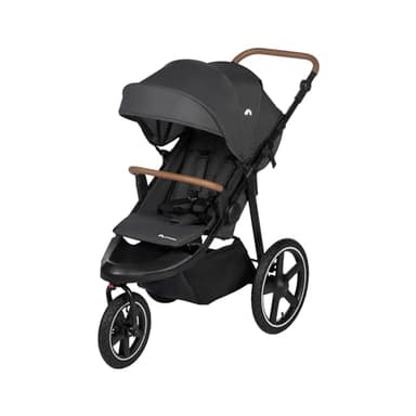 Bebeconfort Cloudy Passeggino Ruote Grandi, 0-4 anni (max.22kg), Passeggino reclinabile e pieghevole, Chiusura rapida, Passeggino corsa 3 Ruote Fuori strada, Maniglione regolabile, Mineral Graphite