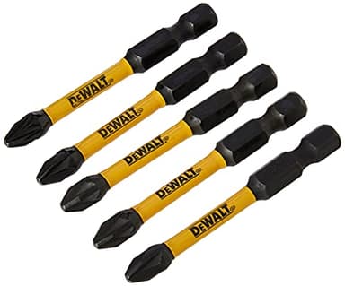 DEWALT DT7391T-QZ - 5 Inserti per Avvitatore a Impulsi Impact Torsion Extreme, Attacco 1/4", 50 mm PZ2