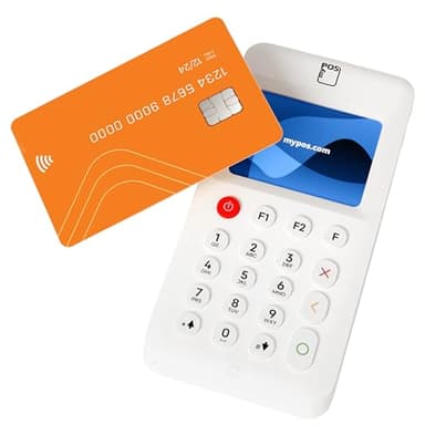 myPOS GO 2 POS Portatile │ Regolamento istantaneo senza costi nascosti │ Nessun contratto mensile │ Accetta Tutti i Metodi di Pagamento │ Lettore di Carte Mobile con connettività 4G gratuita