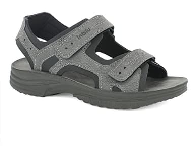 Sandali uomo trekking sportivi a strappo, uomo, grigio, 40