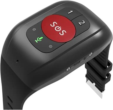 Localizzatore GPS Per Anziani, Smartwatch Con Rilevamento Cadute, Chiamata Rapida, Promemoria Farmaci, Citofono Vocale, Monitoraggio Della Temperatura Corporea, Pulsante SOS, Per Autismo, Bisogni Spec