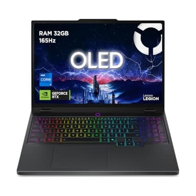 Lenovo Legion 5 Gaming Laptop - Display OLED WQXGA 15" 165Hz, Nvidia GeForce RTX 5070 8GB, Intel Core i7-14700HX, RAM 32GB, SSD 1TB, Windows 11 Home, Tastiera RGB italiana - Eclipse Black