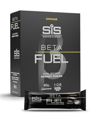 Science in Sport Beta Fuel Barretta 6 x 60g Arancia - Barrette energetiche vegane con 46g di carboidrati, Barrette di carboidrati deliziose come fonti di energia ideali per l'allenamento intenso