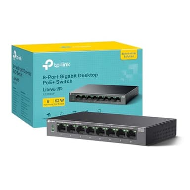 8-Port Gigabit Switch with 8-Port PoE+