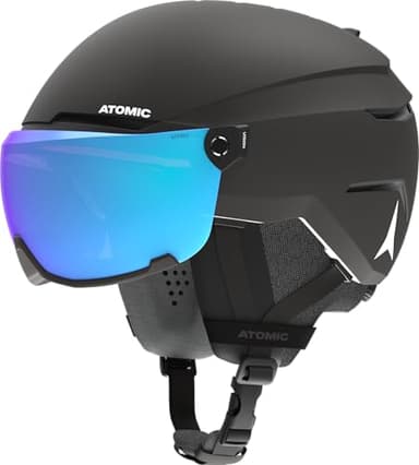 Atomic Savor Visor Stereo Casco da sci con visiera, massimo assorbimento degli urti, sistema di ventilazione Active Aircon, rivestimento a specchio per una visione chiara
