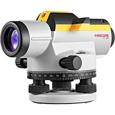 Firecore Livellatore ottico professionale con compensatore magnetico autolivellante, ingrandimento 32x, area di lavoro 120 m, precisione di livellamento FC-32N