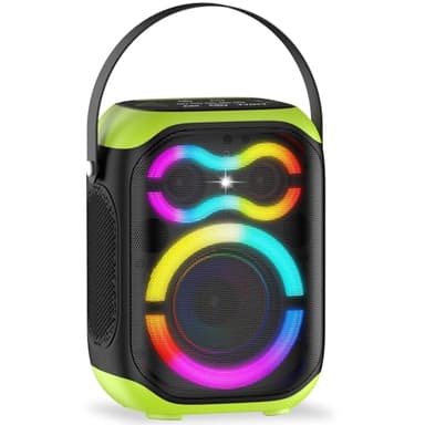 TYOTY Altoparlanti portatili Bluetooth 80W grande potente wireless all'aperto forte stereo basso profondo Boombox TWS Home Party altoparlante con luci a LED del subwoofer
