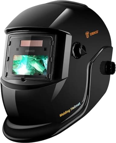 DEKO Casco da saldatura Auto Darkening: True Color Solar Powered Auto Oscurante Saldatore Maschera Cappuccio Caschi