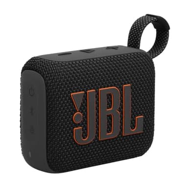 JBL GO 4 Speaker Bluetooth Portatile, Altoparlante Wireless con Design Compatto, Waterproof e Resistenza alla Polvere IP67, fino a 7 h di Autonomia, USB, Compatibile con App JBL Portable, Nero