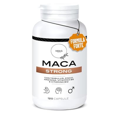 Mekià® integratori sessuali per uomo di Maca, Arginina, Tribulus, Zinco e Vitamine B, Energia, Resistenza e Virilità per Uomo e Donna Boost testo Prestazioni integratore sessuale uomo