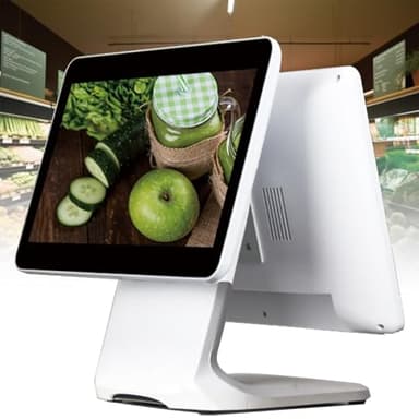 QUSYZD Registratore di Cassa Intelligente, Sistema POS con Touch Screen Intelligente, Touch Screen da 15,6", CPU N2930, RAM da 4/8 GB, SSD da 64 GB, per Vendita al dettag,4GB