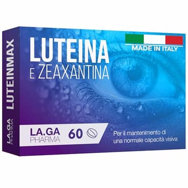Integratore Occhi con Luteina e Zeaxantina Alto Dosaggio. 60 Compresse con Mirtillo, Vitamine A, E, B12, Zinco. Antiossidanti Integratori Occhi Vista. Protegge da Stress Ossidativo e Maculopatia