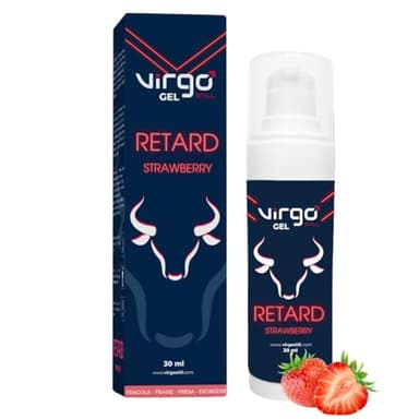 Virgostill Gel Retard - Gel Ritardante Eiaculazione Precoce Uomo - Pomata Ritardante per lui (Alla Fragola)