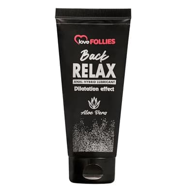 Lovefollies Back Relax lubrificante anale-dilatatore unico per tutte le necessità | lubrificante intimo all'acqua e silicone | Ibrido | con aloe vera | 100 ml