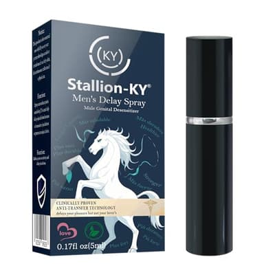 Stallion-KY ritardante,delay spray, ritardare l'eiaculazione precoce,non paralizzante da uomo aiuta a durare più a lungo a letto - preserva l'esperienza originale (B)