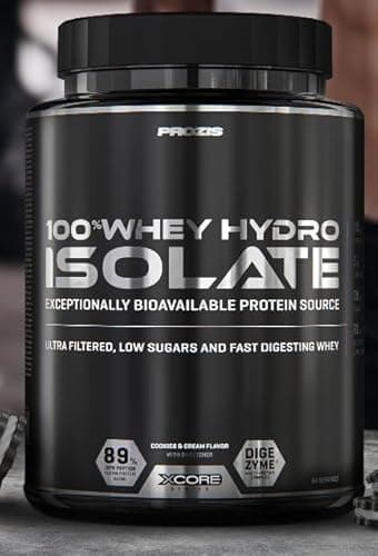 Prozis 100% Whey Hydro Isolate 2000 g - proteine isolate idrolizzate, multi gusti (cioccolato nocciole)