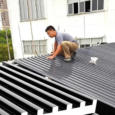 Onduline per Coperture Tettoie Pannelli Isolanti per Soffitti Ad Alta Resistenza, Pannelli di Copertura In Metallo per Gazebo di Pollai e Case Mobili, Coperture per Tende da Sole Ondulate con Riempime