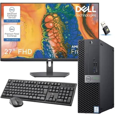 PC Fisso Intel I7 6700 Potente | 32 GB Ram |SSD M.2 512GB + HDD 500 gb | HDMI| Windows 11 Pro -office 2021|Desktop completo (Ricon (PC + DELL 27)