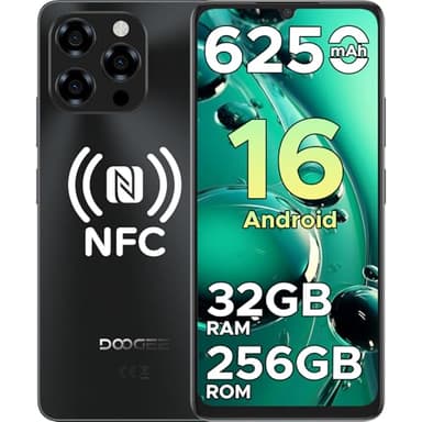 DOOGEE Note 58 Pro Smartphone Android 16, 32GB+256GB/TF 2TB Cellulari, 6250mAh Telefono Cellulare, 6.75" 90Hz Octa-Core Telefoni, 16MP+8MP/Fingerprint/Face ID/4G Dual SIM/Widevine L1/OTG/Tipo-C/NFC