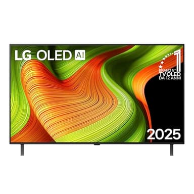 LG OLED AI B5 TV 48 pollici, Smart TV 4K, Processore α8 Gen2, webOS con AI, Dolby Vision e Atmos, Gaming con VRR, GSYNC e FreeSync 4K@120Hz, 4 HDMI 2.1, Alexa, OLED48B56LA 2025