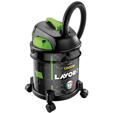 Lavor Aspiratore Solidi e Liquidi RUDY 1200 S, con filtro lavabile, Funzione Soffiante, Capacità Vano Raccolta 20 l, Serbatoio in Metallo, 18 kPa, 1200 Watt max