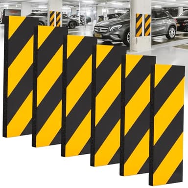 SaiXuan 6 Pezzi Paracolpi Garage, 30 x 10 x 1.8 cm Gommapiuma Adesiva, con Forte Retro Autoadesivo, Protezione Porte Auto e Paracolpi Muro, per Paracolpi Garage Auto da Muro, Parcheggi