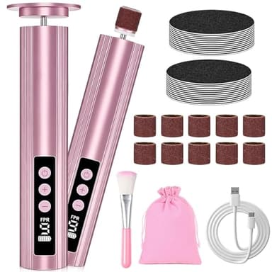 Vautvis Pedicure Elettrico Professionale Pied, 1 Pezzo Raspa Piedi Professionale Elettrico con 9 velocità, Lima per Piedi E Talloni, Rimuovi Calli Piedi Fresa Lima Talloni Cura Pulizia Calli