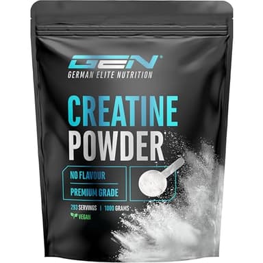 Creatine Monoidrato in Polvere 1000 g – Creatina Monoidrato Microfine, Altamente Solubile e Alto Dosaggio – Senza Additivi inutili – Vegana – 293 Porzioni